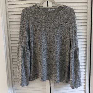 Zara TRF soft touch knit top with full sleeve